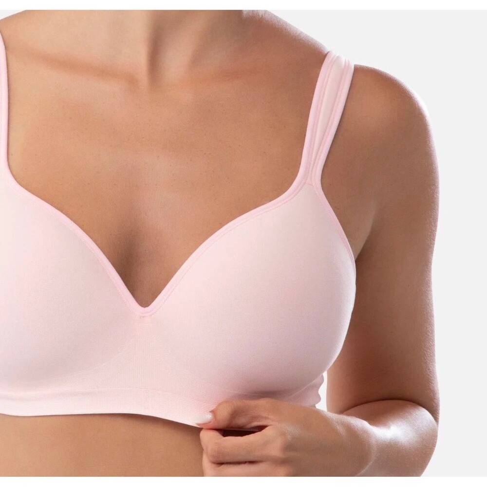 Underoutfit 460 The Perfect Neckline Bra Comfort Seamless Women's Medium Pink